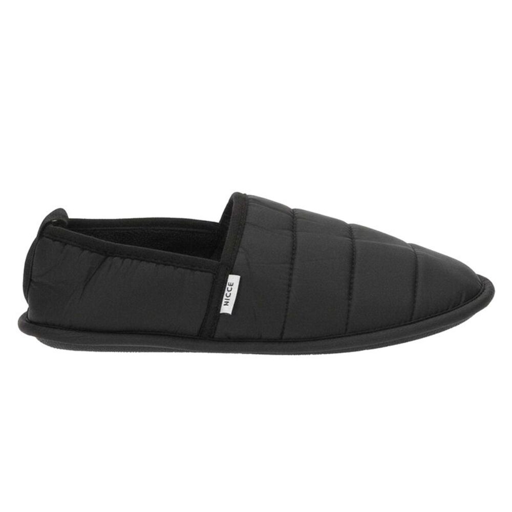 Nicce Mens Daniel Quilted Slippers / Black